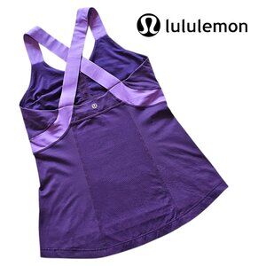 Lululemon 8 Tank Top Athletic Workout Purple Sleeveless